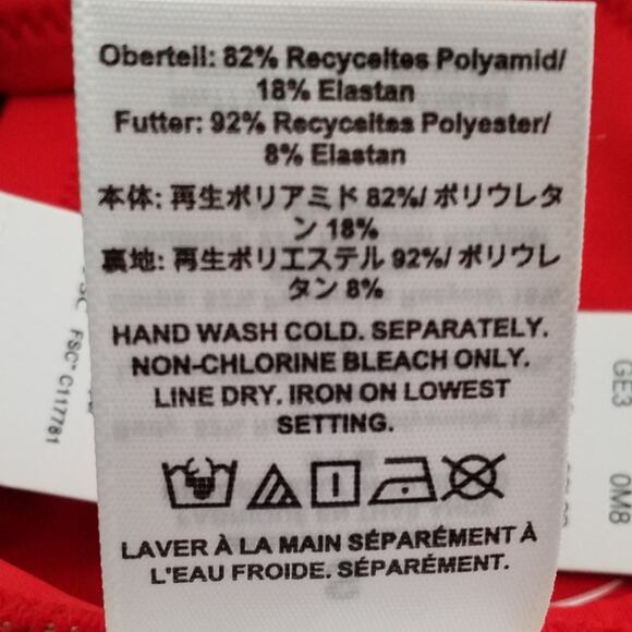 J.Crew Heritage Scoopneck Red Bikini Top Small NWT Back Hook Stretch Swim - Picture 8 of 9